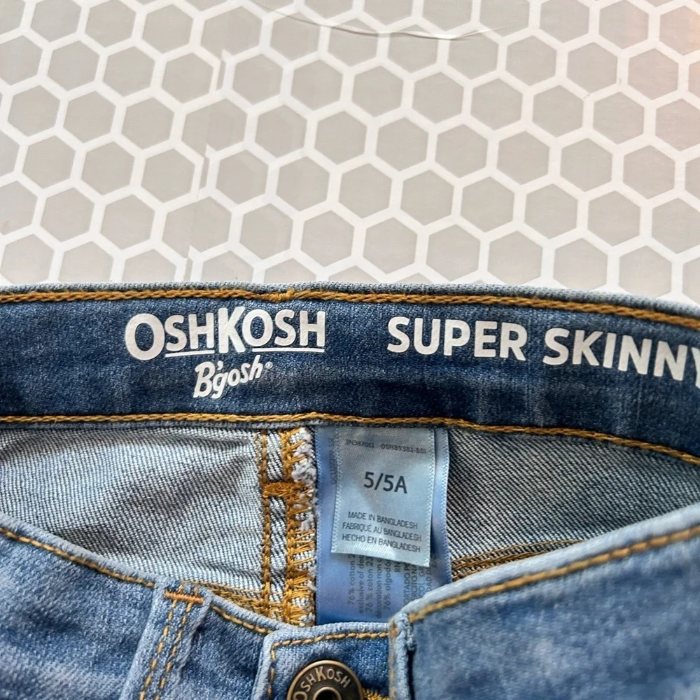 OshKosh B'gosh Boys Blue Straight-Leg Jeans  Size 5